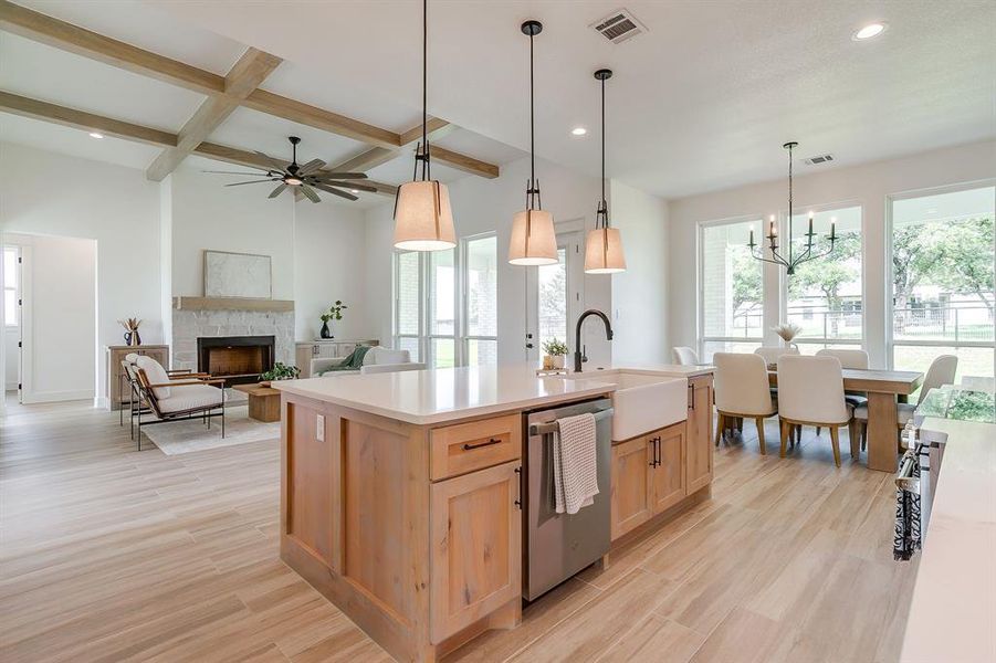 Furnished interior view inside a new home in , Azle (Image 15).