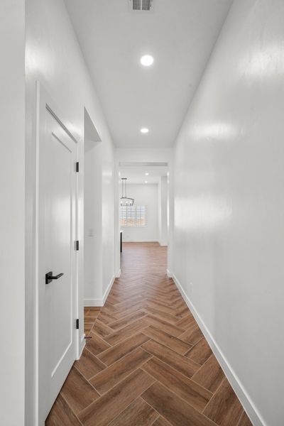 Representative unfurnished interior of a home built from the Torrey Pines 4BDR by LEH. Homes in Painted Sky, El Paso (Image 20). Representative unfurnished interior of a home built from the Torrey Pines 4BDR by LEH. Homes in Painted Sky, El Paso (Image 20).