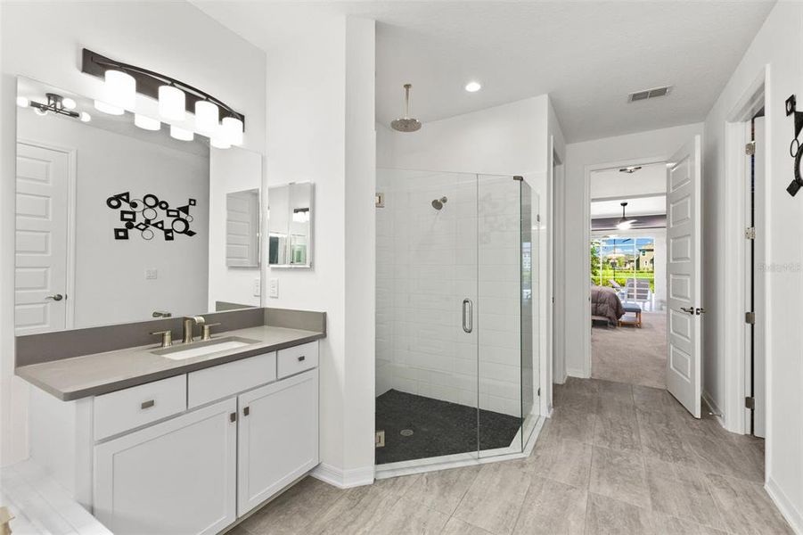 Furnished interior view inside a new home in , Wesley Chapel (Image 16). Furnished interior view inside a new home in , Wesley Chapel (Image 16).