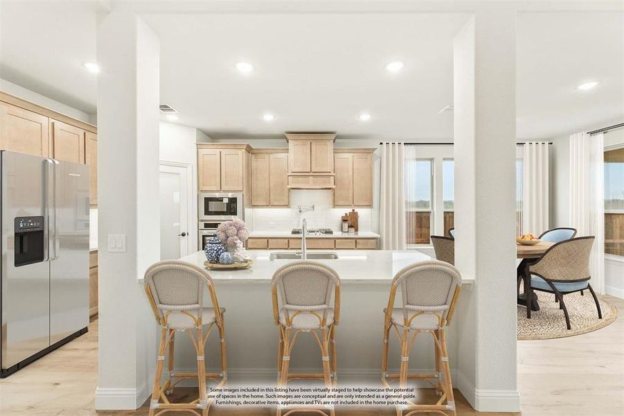 Furnished interior view inside a new home in Stone River Glen, Royse City (Image 11).