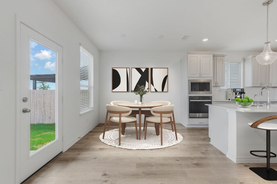 Representative furnished interior of a home built from the Parker by Pulte Homes in Nopal Valley, San Antonio (Image 9).
