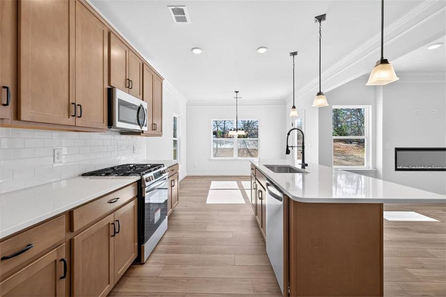 Furnished interior view inside a new home in Jones Ridge, Dallas (Image 10).