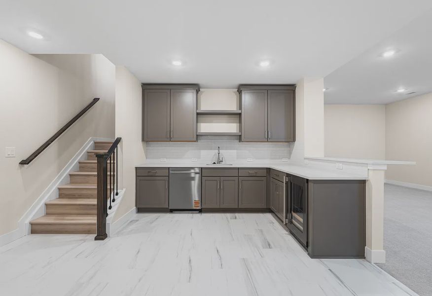 Homesite 70 Wet Bar at Finished Basement - 12 of 16