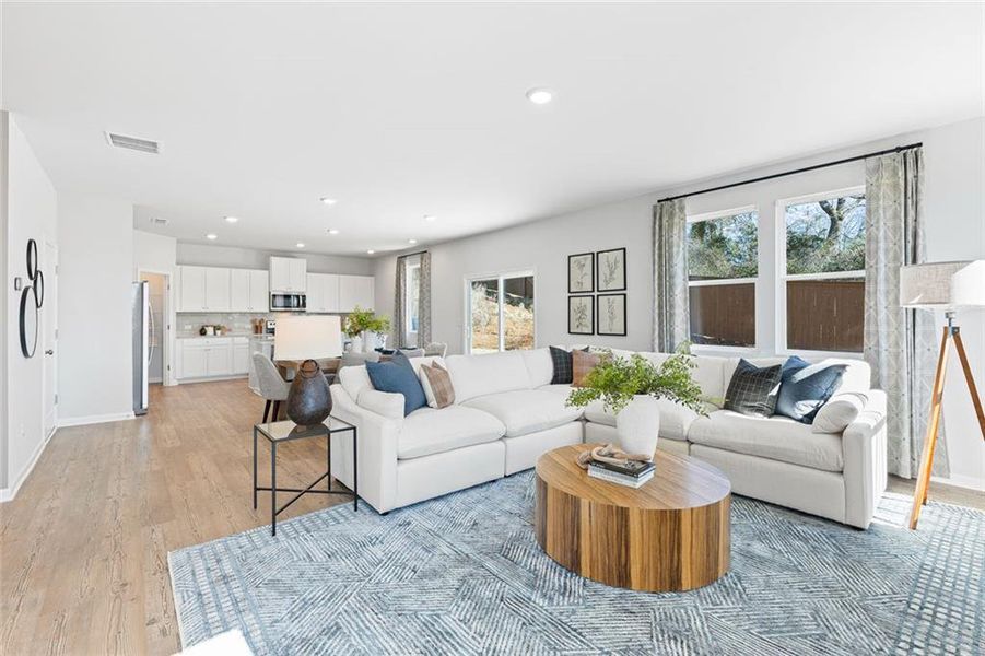 Furnished interior view inside a new home in Kingsley Creek, Lithonia (Image 7).