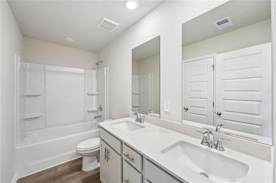 Furnished interior view inside a new home in , Cumming (Image 17).