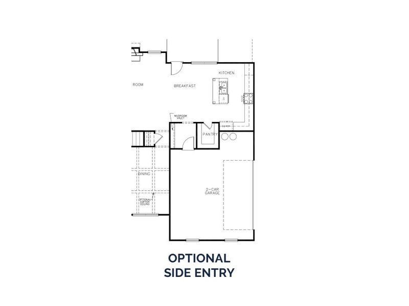 2D floor plan layout for the The Rochester by Stephen Elliott Homes in Oak Mountain View, Carrollton, GA (Image 5).
