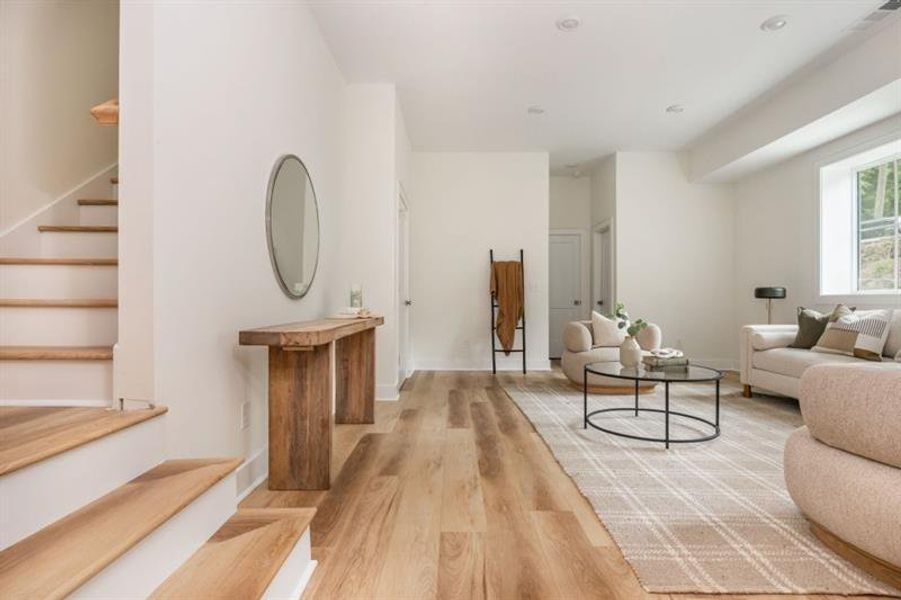 Furnished interior view inside a new home in , Atlanta (Image 27).