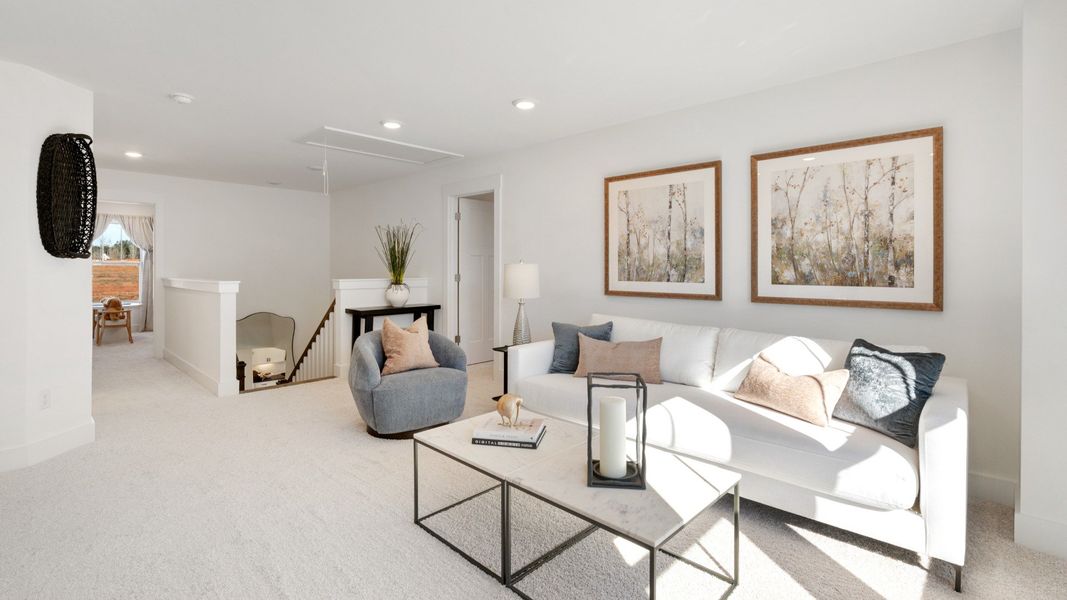Furnished interior view inside a new home in Creeks at Midway, Anderson (Image 15).