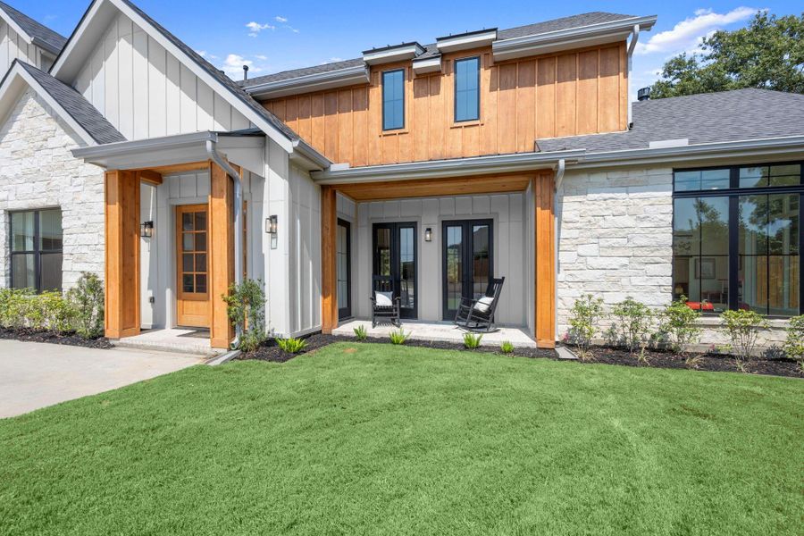 Exterior details and patio area of a home in , Tomball (Image 22).