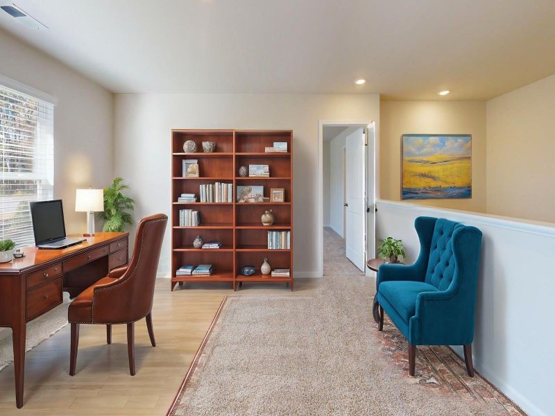 Furnished interior view inside a new home in Harper Landing, Stanley (Image 12).