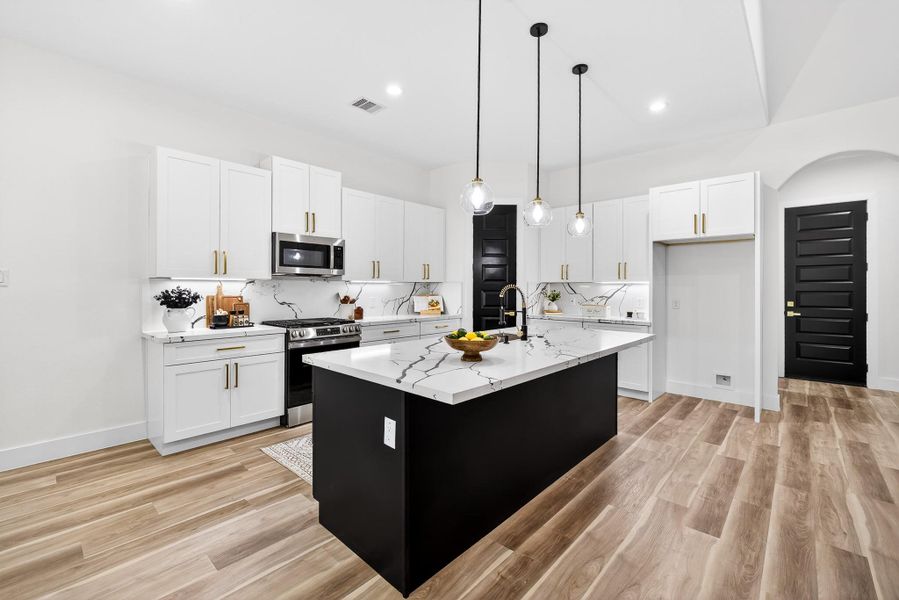 Furnished interior view inside a new home in , New Caney (Image 8).