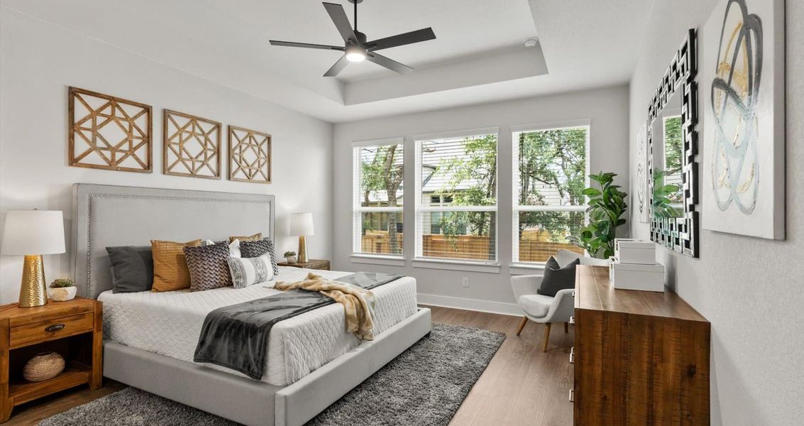 Representative furnished interior of a home built from the Mia by Chesmar Homes in Sunfield, Buda (Image 8).