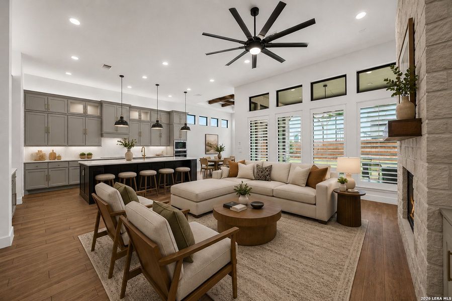 Furnished interior view inside a new home in Ladera, San Antonio (Image 14). Furnished interior view inside a new home in Ladera, San Antonio (Image 14).