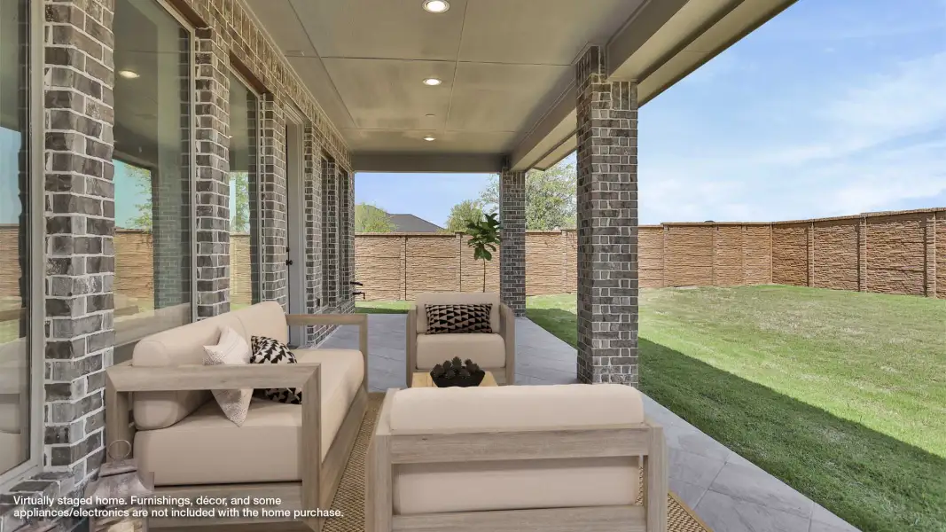 Exterior details and patio area of a home in North Sky, Celina (Image 2).