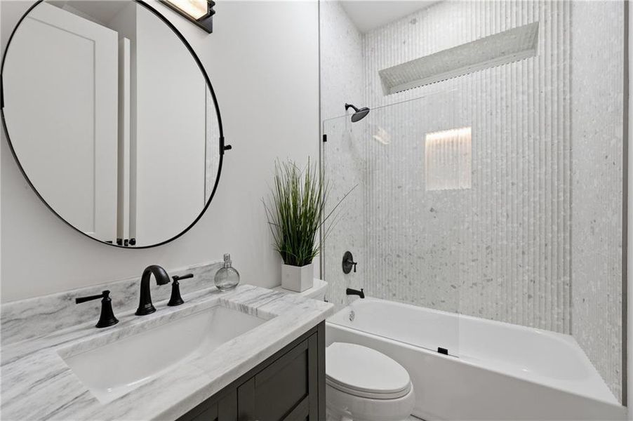 Furnished interior view inside a new home in , Marietta (Image 32).