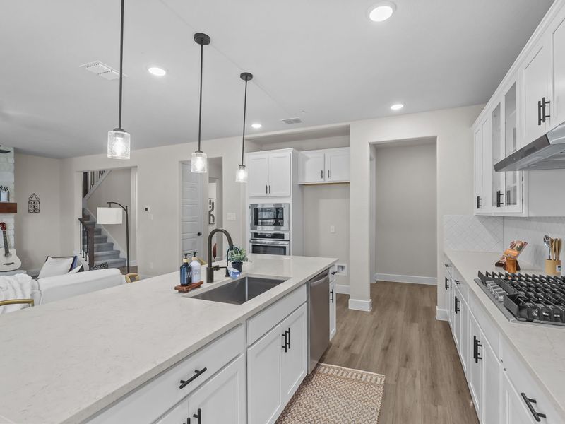 Representative furnished interior of a home built from the The Belmont G by Davidson Homes LLC in The Reserve at Potranco Oaks, Castroville (Image 16).