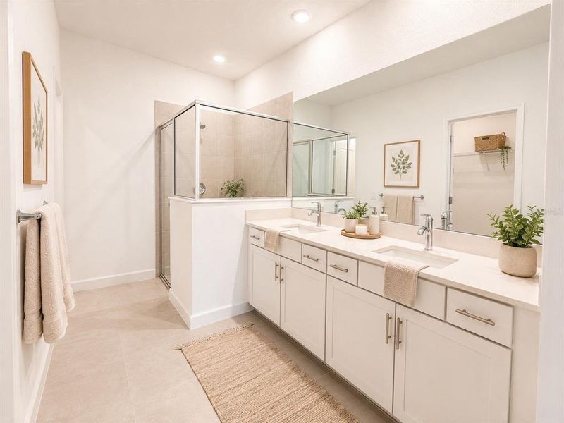 Furnished interior view inside a new home in Island Lakes at Coco Bay, Englewood (Image 5).