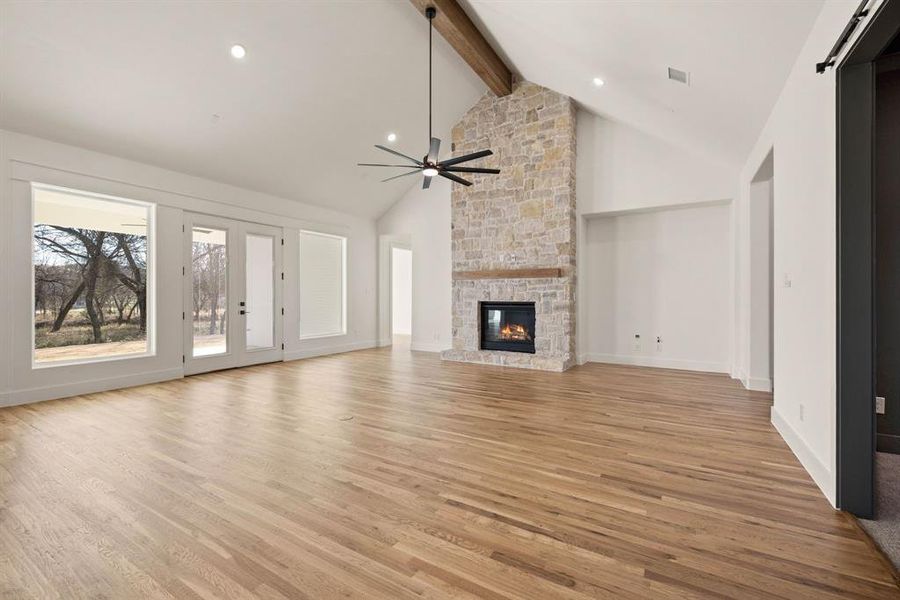 Spacious, unfurnished interior of a new home in Rolling Creek Ranch, Aledo (Image 27). Spacious, unfurnished interior of a new home in Rolling Creek Ranch, Aledo (Image 27).
