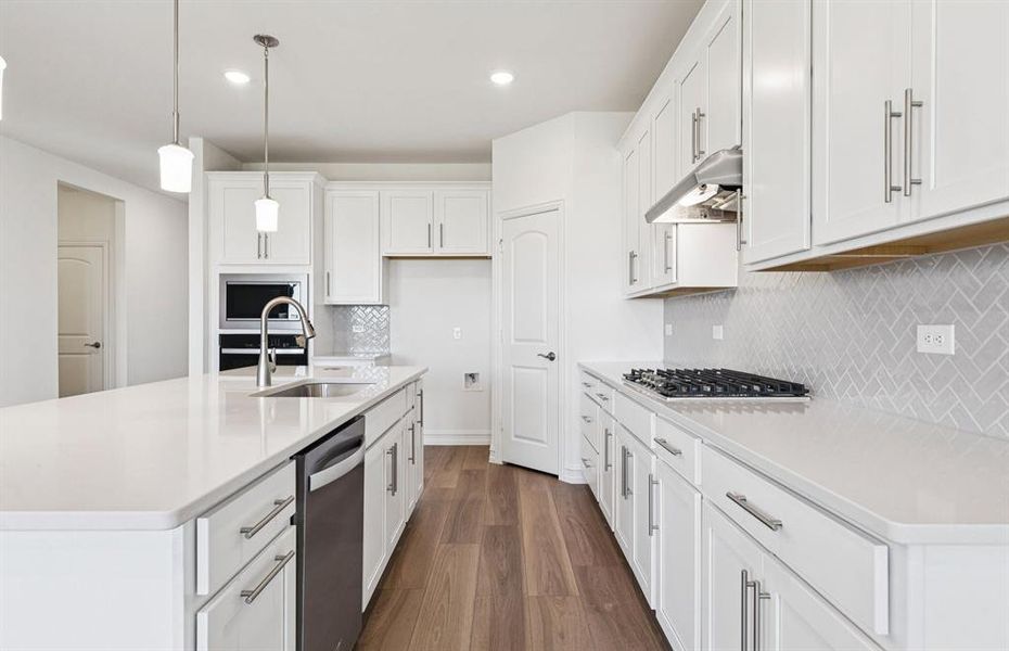 Eat in kitchen features large island Eat in kitchen features large island