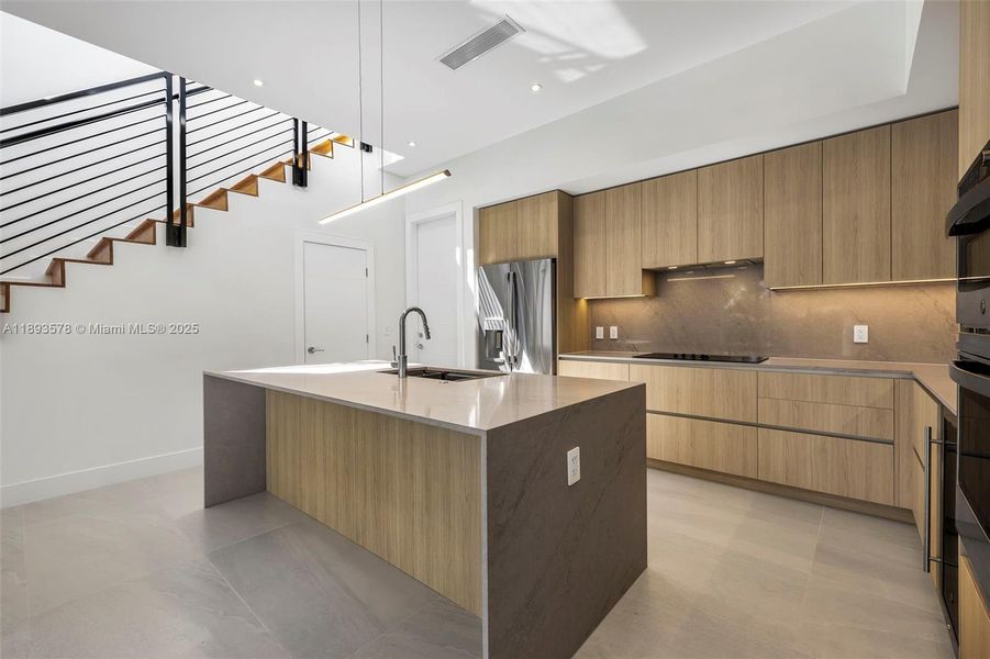 Furnished interior view inside a new home in , Miami (Image 16).