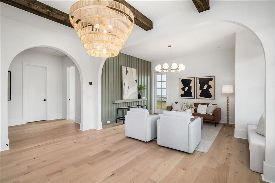 Furnished interior view inside a new home in , Milton (Image 8).
