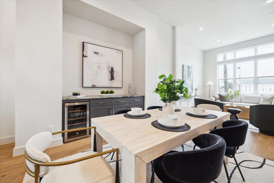 Furnished interior view inside a new home in Point East, Houston (Image 12).