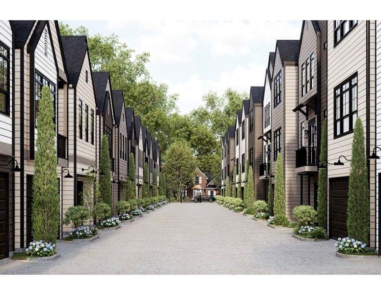 Exterior details and patio area of a home in Thornton Oaks, Houston (Image 4).