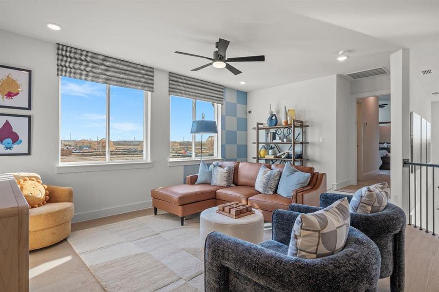 Furnished interior view inside a new home in East Village - Classic Series, Frisco (Image 30).