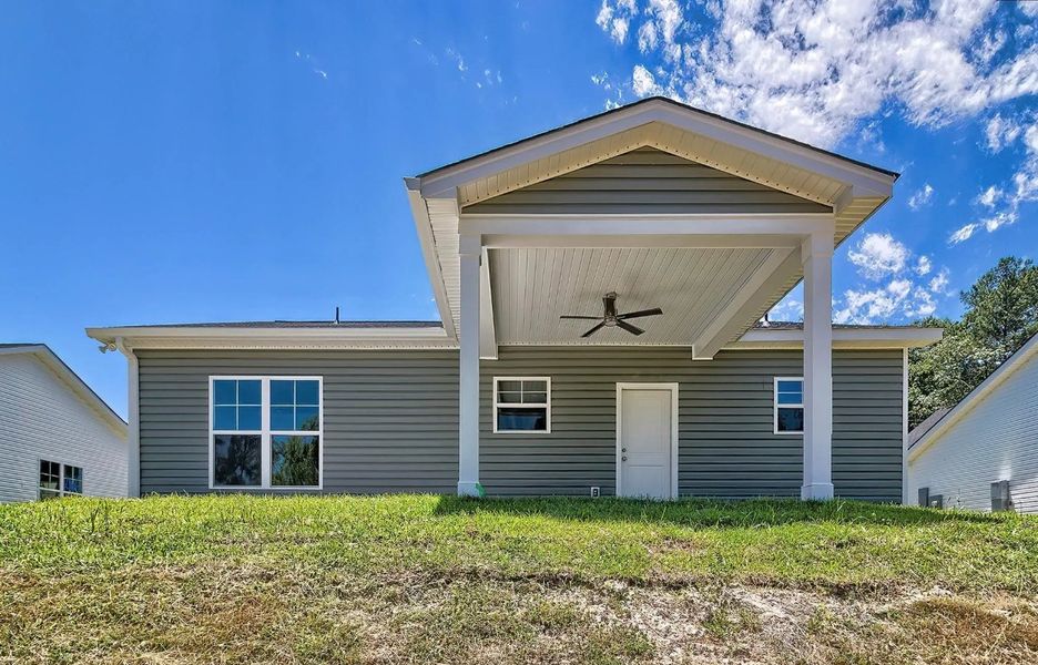 Front exterior of a new home in Satchel Ford, Columbia, SC, highlighting curb appeal (Image 20).