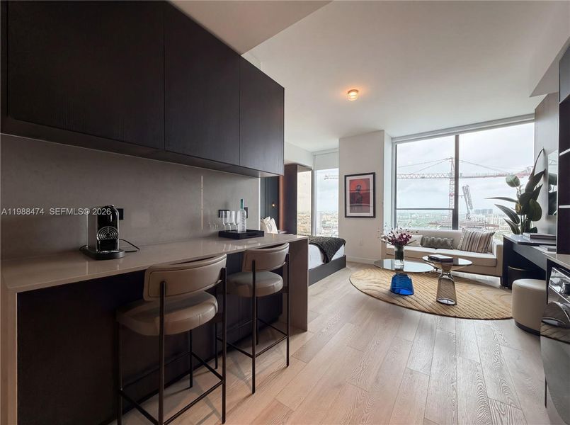 Furnished interior view inside a new home in , Miami (Image 7).