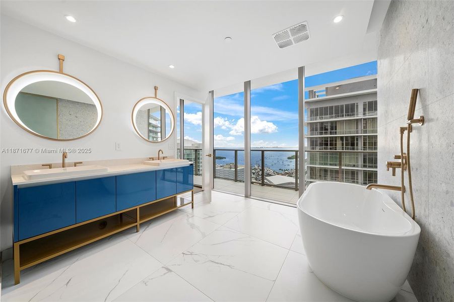 Furnished interior view inside a new home in Mr. C Residences, Miami (Image 40).