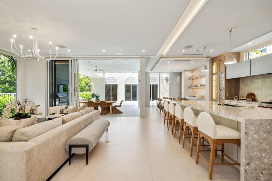 Furnished interior view inside a new home in , Delray Beach (Image 51).