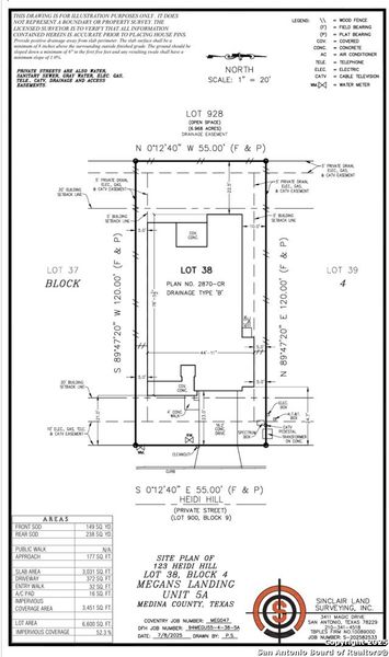 2D floor plan layout of this home in Megan's Landing, Castroville, TX (Image 3).
