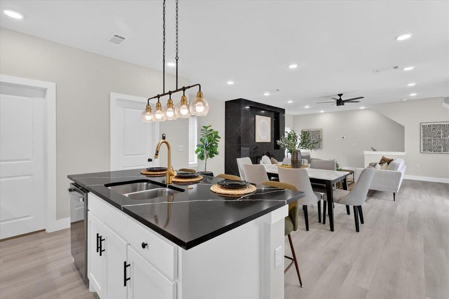 Furnished interior view inside a new home in , Dallas (Image 14).