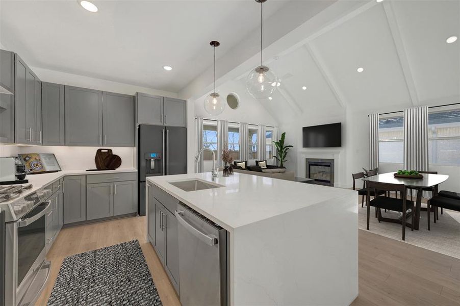 Furnished interior view inside a new home in Heritage Ranch, Sherman (Image 14).