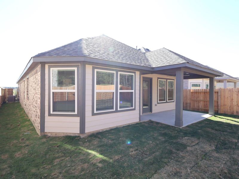 Exterior details and patio area of a home in Sorella, Tomball (Image 4).