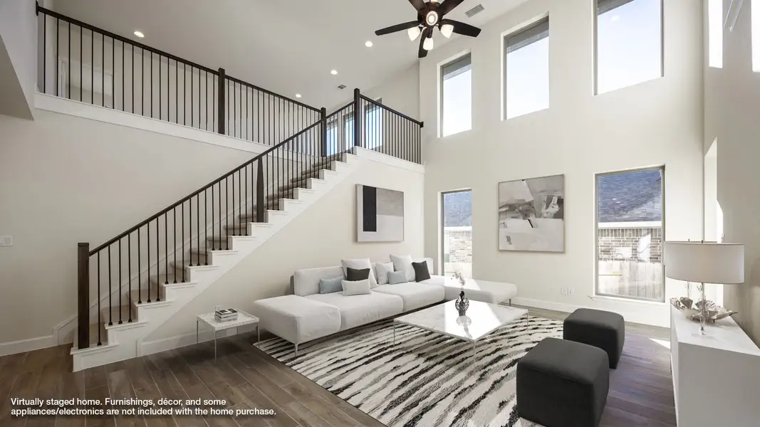 Furnished interior view inside a new home in Lariat 50', Liberty Hill (Image 4).