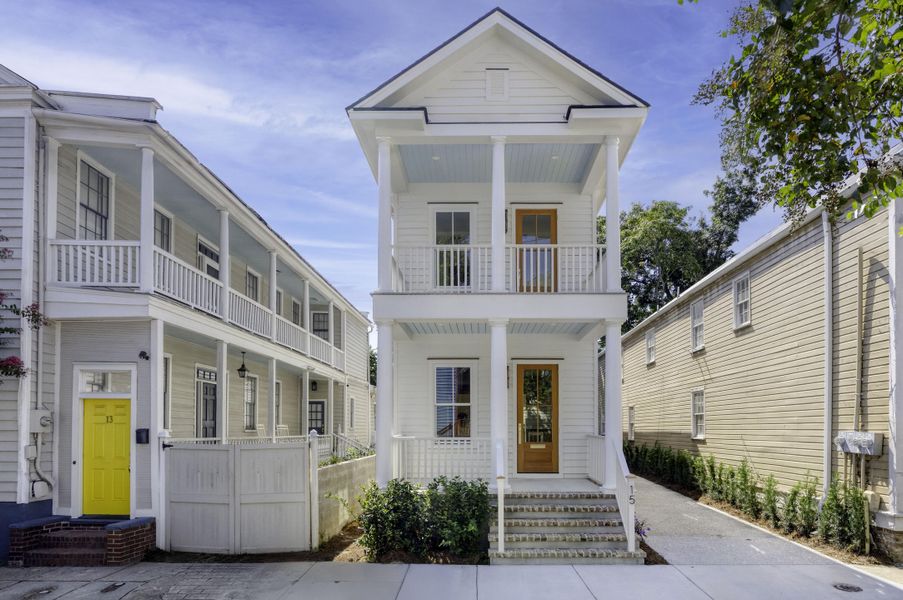 Front exterior of a new home in , Charleston, SC, highlighting curb appeal (Image 2). Front exterior of a new home in , Charleston, SC, highlighting curb appeal (Image 2).