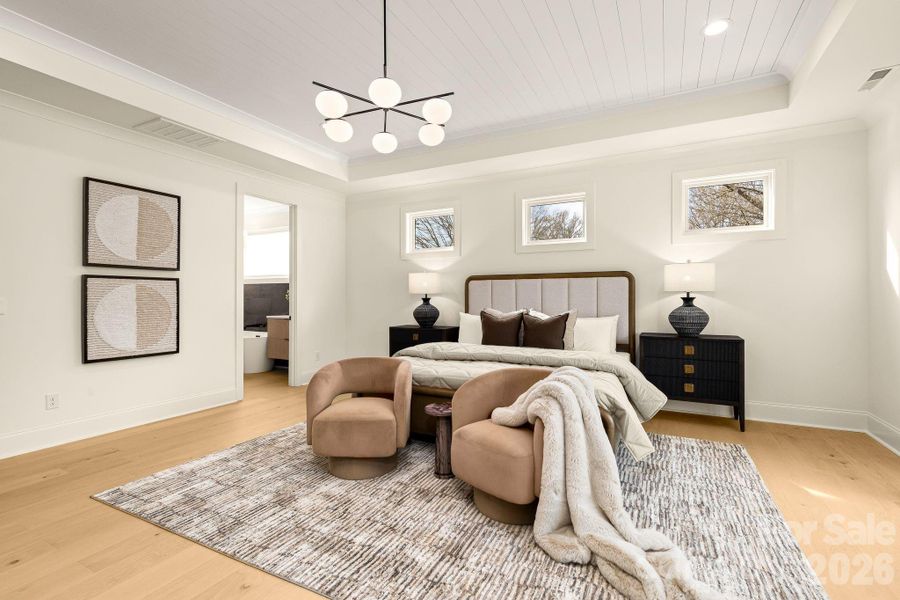 Furnished interior view inside a new home in , Charlotte (Image 9).