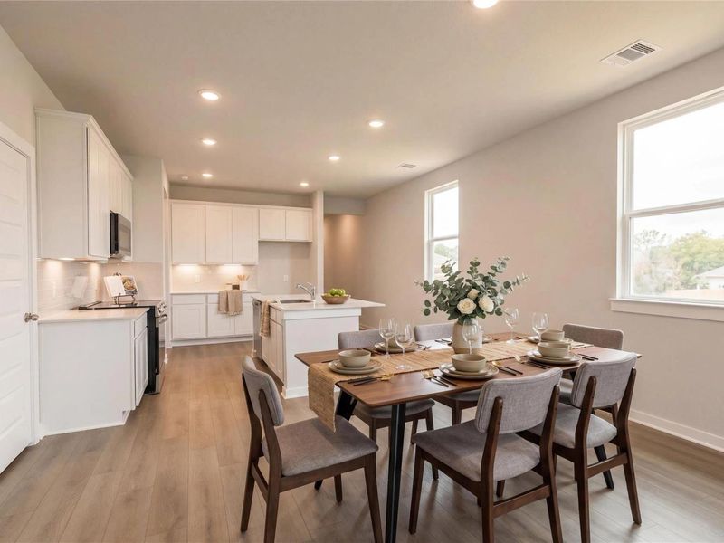 Furnished interior view inside a new home in Liberty Estates, Cleveland (Image 6).