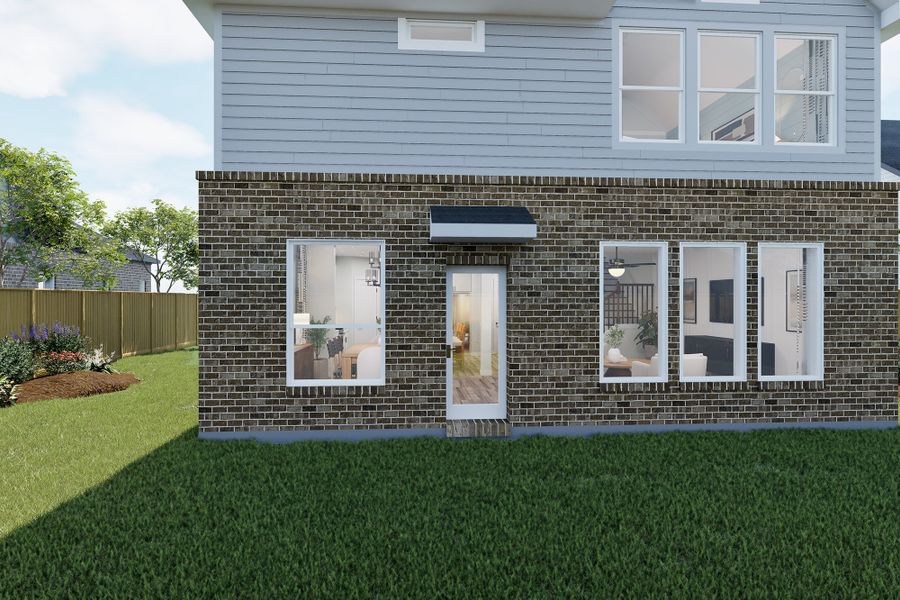 Representative exterior details of a home built from the The Mckinney by David Weekley Homes in Mayfair - Select Garden Series, New Braunfels (Image 4).