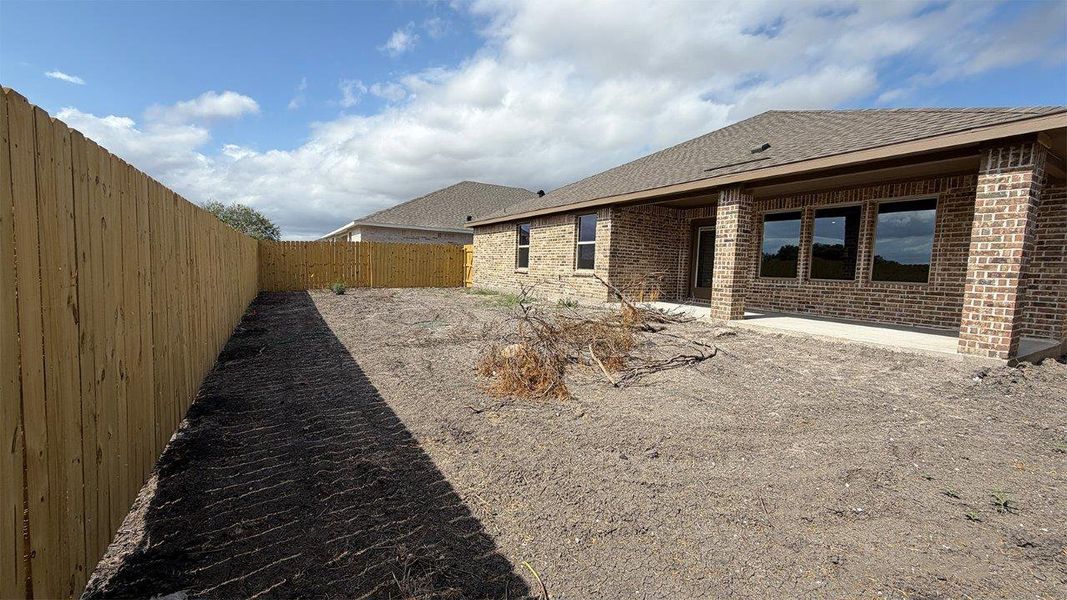 Exterior details and patio area of a home in The Lakes Northwest, Corpus Christi (Image 3). Exterior details and patio area of a home in The Lakes Northwest, Corpus Christi (Image 3).