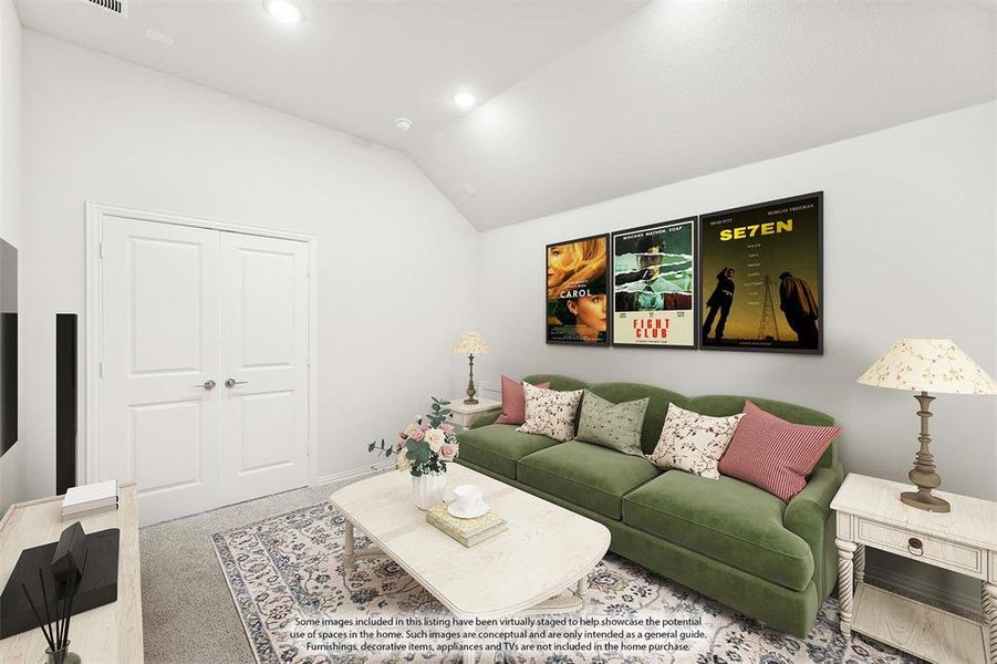 Furnished interior view inside a new home in Chaparral Park, Oak Point (Image 10).