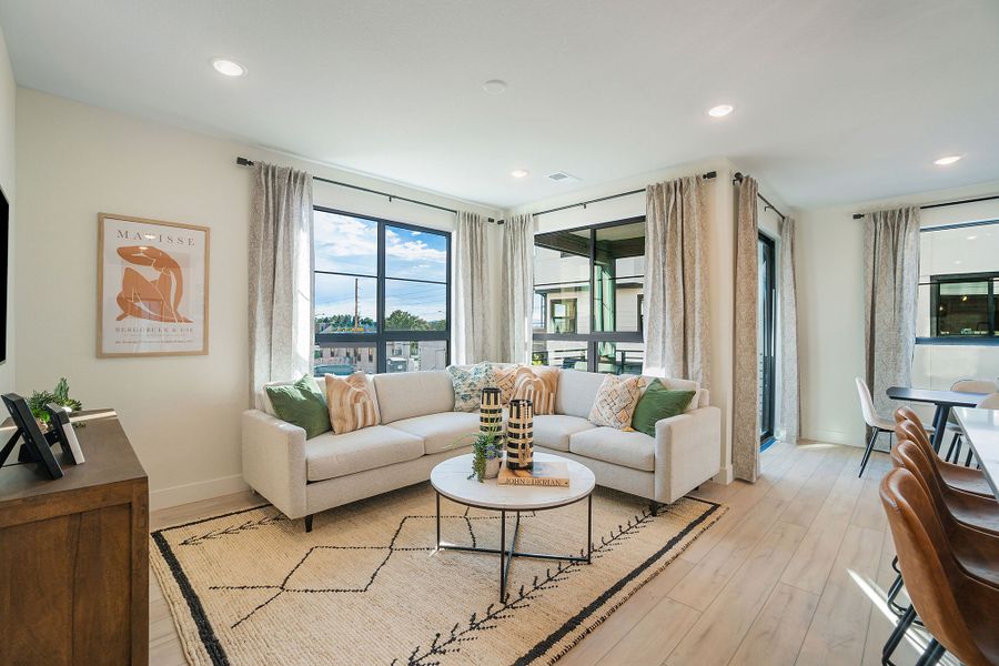 Representative furnished interior of a home built from the Baxter by Lokal Homes in The Vistas at West Mesa, Colorado Springs (Image 27).
