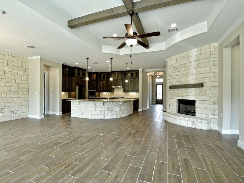 Image 180 representing the Siena II by Giddens Homes in Clearwater Ranch, Liberty Hill, TX.