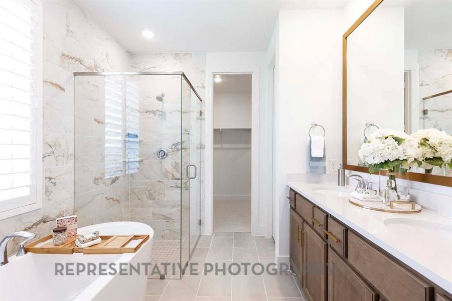 Furnished interior view inside a new home in Sonoma Verde: 60ft. lots, McLendon-Chisholm (Image 33).