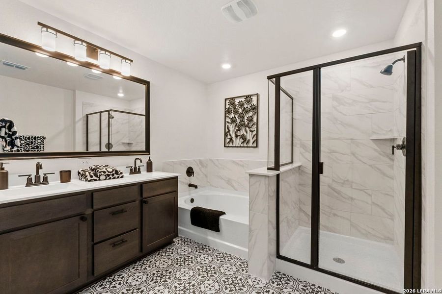 Furnished interior view inside a new home in , San Antonio (Image 19). Furnished interior view inside a new home in , San Antonio (Image 19).