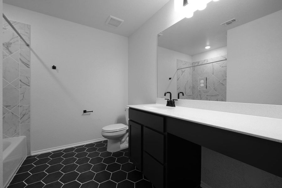 Furnished interior view inside a new home in Salerno - Heritage Collection, Round Rock (Image 6).