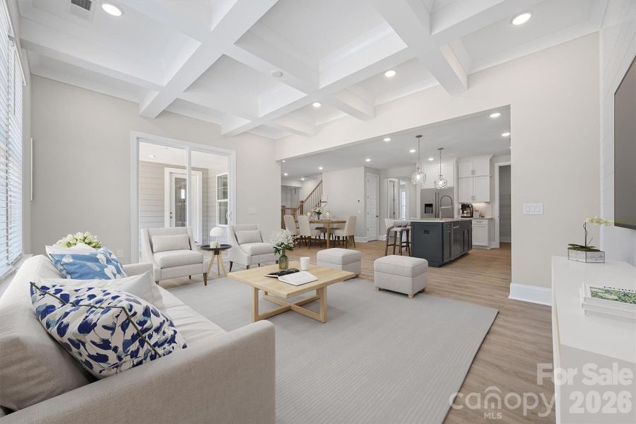 Furnished interior view inside a new home in , Gastonia (Image 11).