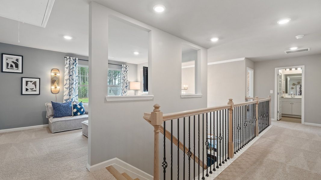Representative furnished interior of a home built from the Rosemary II by DRB Homes in Northcroft, Loganville (Image 22).